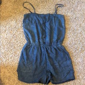 Denim Romper
